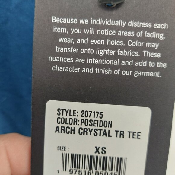 True Religion Blue V Neck T Shirt Size XS True Religion Buddha V-Neck - Picture 5 of 5